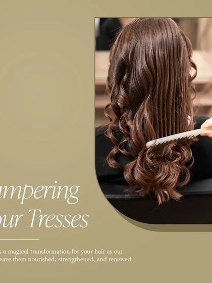 Pampering your tresses. We create magical transformations with styling rituals that leave your hair nourished, strengthened, and renewed.