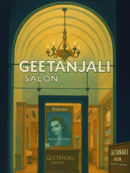 A Ghibli-style illustration of my salon front. This artwork captures the magical, cozy, and inviting vibe I want every client to feel.