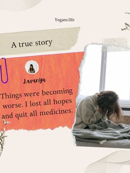 "I lost all hopes and quit all medicines." This part of Lavanya's story highlights the feeling of helplessness that can come with chronic health issues. Her experience shows that there is hope for change through dedicated yoga practice.