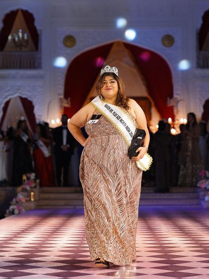 Another shot of the winner on the runway. Her confidence and grace are truly inspiring.