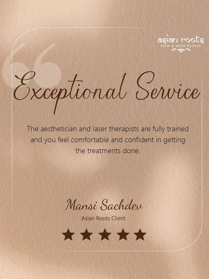 This client review emphasizes the confidence you can feel knowing my aestheticians and laser therapists are fully trained. I ensure my team is equipped with the expertise to provide exceptional service.