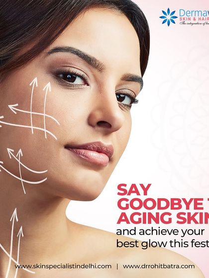 This visual demonstrates the lifting and firming effect of my anti-aging treatments. By targeting sagging skin and wrinkles, I can help you achieve your best glow, especially when you want to look your best for a festival or special event.