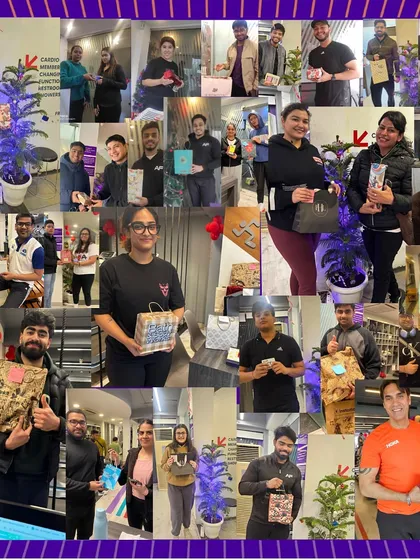 A collage from our Secret Santa event, showcasing the fun and festive spirit of our members.