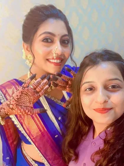 A selfie with Harshala Barade, capturing the fun we had during the shoot.