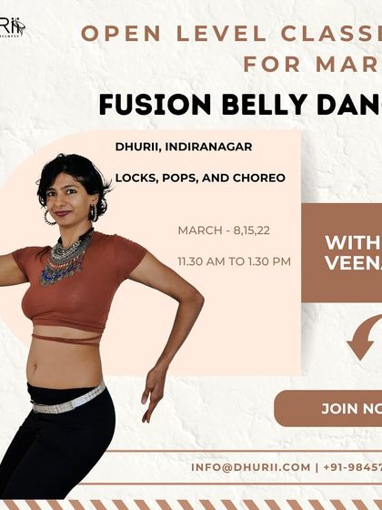 Our open level Fusion Belly Dance batch is for anyone who has their foundations. These classes focus on locks, pops, and fun choreographies.
