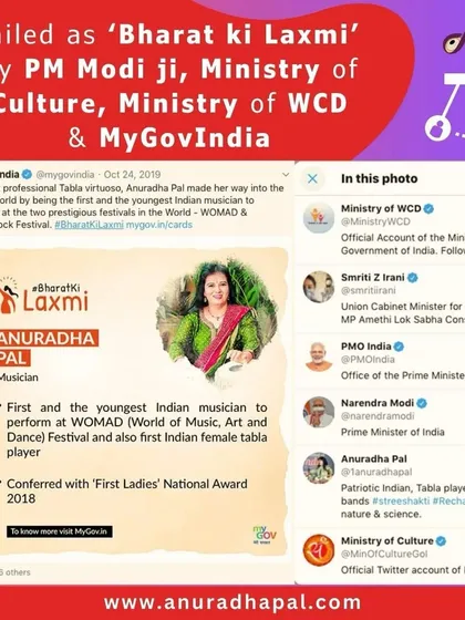 Being hailed as ‘Bharat ki Lakshmi’ by our Prime Minister Shri Narendra Modi ji was a monumental honor. For me, this recognition celebrates the power of women to break barriers and use our heritage to inspire and uplift future generations.