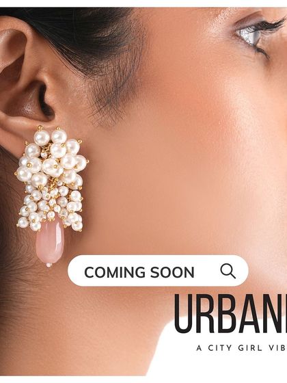 A sneak peek at our upcoming Fitaa studs, combining pearls and a pink drop stone for a touch of everyday luxury.