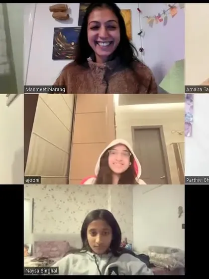 Another moment of playful creativity from one of my online workshops. When you give teenagers a safe space to be silly, they remove their serious masks and allow their authentic, fun-loving selves to emerge.