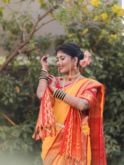 Maharashtrian Brides: The Nauwari & Paithani Look photo 49