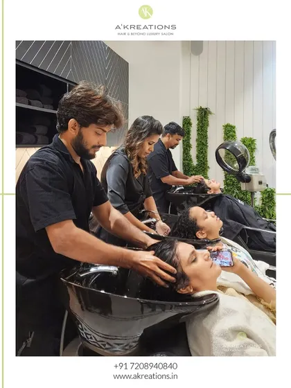 A soothing hair wash is the perfect way to pamper yourself. My team ensures every client feels relaxed and cared for.