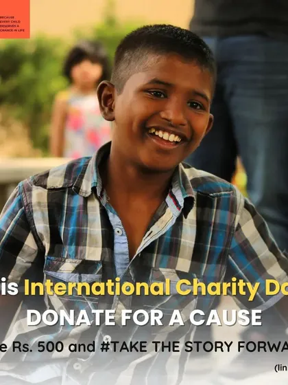 On International Charity Day, we invite you to donate for a cause. Give Rs. 500 and help us Take The Story Forward, bringing hope and healing to children through stories.