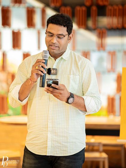 A poet shares his work on "Vulnerabilities". The theme allowed for a deep and meaningful connection among all attendees.