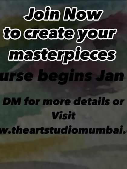 Join now to create your watercolor masterpieces. The next course begins on January 9th.