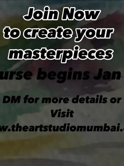 Join now to create your watercolor masterpieces. The next course begins on January 9th.