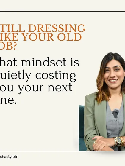 Still dressing like your old job? That mindset is quietly costing you your next one. Your wardrobe should reflect your ambition.