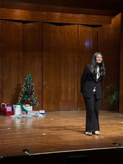 A teacher takes a final bow, filled with pride after watching her students shine.