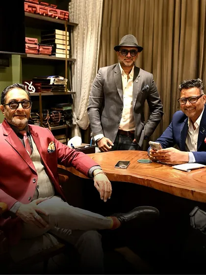A portrait of Mehul Shrimanker, who brings a fresh perspective to our brand. He believes that true style is subtle, never loud, and that luxury lies in the details often overlooked.