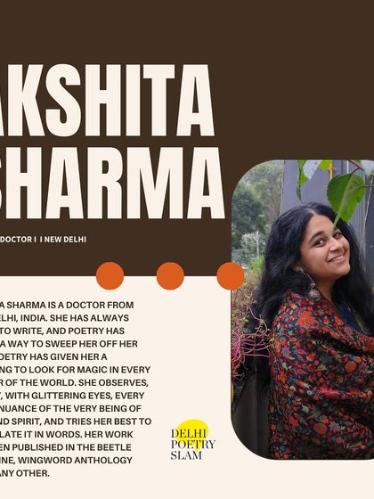 Akshita Sharma, a doctor and poet from New Delhi, was another participant. Her work has already been published in our Beetle Magazine, and the World Poetry Project was the next step in her journey.