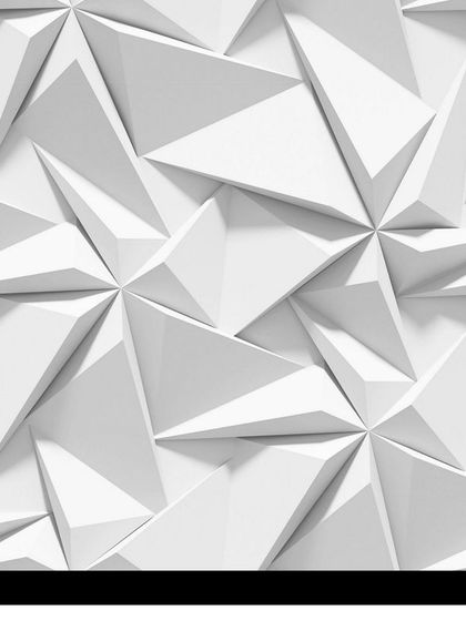 A minimalist yet impactful 3D UV Marble sheet with a white abstract geometric pattern. It adds texture and a contemporary feel to any wall.