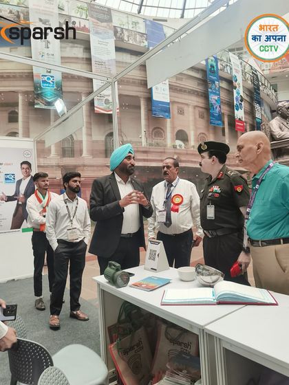 My team in discussion with a senior army official at ICSMS 2025. These high-level interactions are crucial for aligning my R&D with national security needs.
