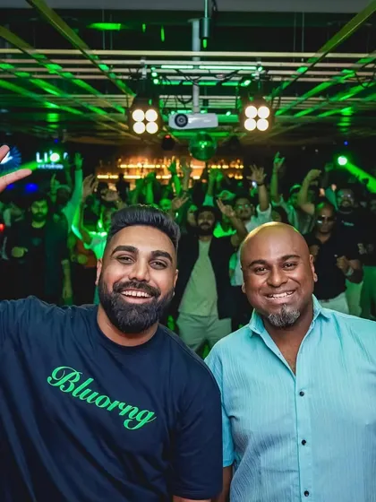 Teaming up with my friend and fellow DJ, Jonas, at a packed Gawky Goose. Our collaborations are all about creating a seamless, high-energy musical journey that keeps the weekend crowd buzzing.