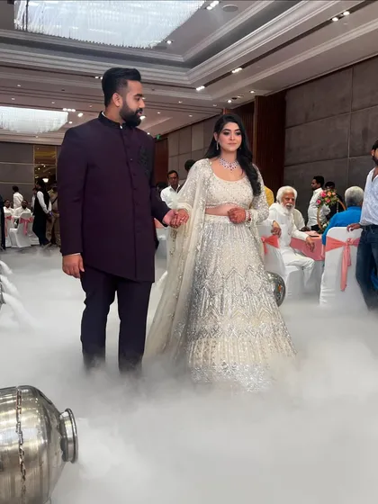 I specialize in creating those show-stopping moments. A grand entrance with a cloud of low-lying fog makes for a truly cinematic and memorable start to your journey as a couple.