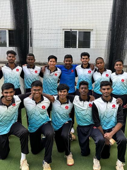 Together we strive, together we shine. A group photo of our dedicated players and coaches, showcasing the strong sense of teamwork and community at our academy.