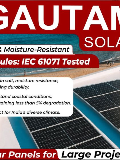 Our salt and moisture-resistant modules are tested to IEC 61071 standards to withstand harsh coastal conditions. They maintain less than 5% degradation, making them perfect for India's diverse and demanding climates.