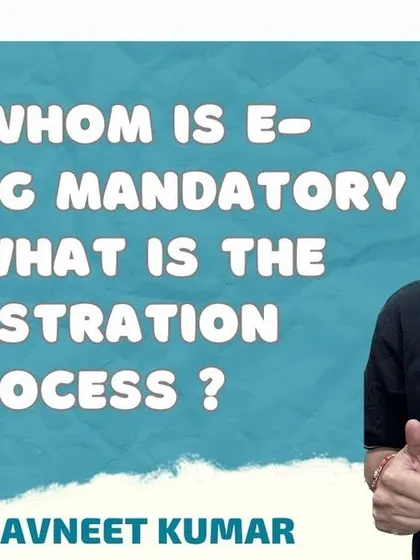 A thumbnail for our YouTube video explaining the e-invoicing process. We cover who it is mandatory for and the step-by-step registration process to ensure your business is compliant.