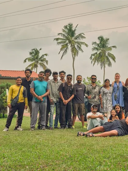 A group photo with the amazing cast and crew of the Skoda Kushaq photoshoot. It was a hectic but incredibly fun adventure.