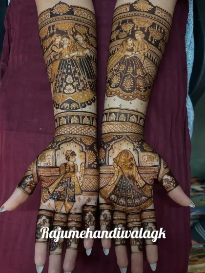Raju Mehendi - Bridal Mehendi Custom Portraits: Your Story on Your Hands photo 59