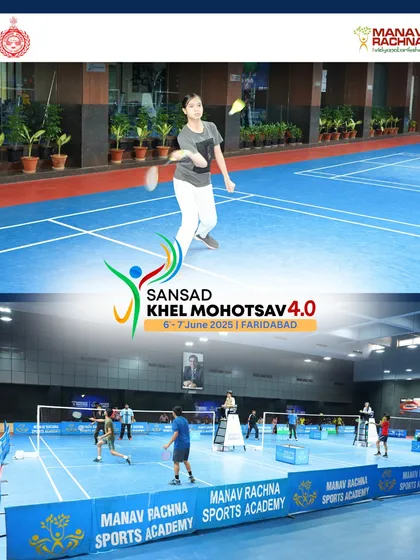 More action from the Sansad Khel Mahotsav badminton tournament. We are committed to providing our world-class facilities for events that encourage community participation in sports.