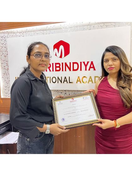 This certificate is her key to a new world of professional opportunities in the makeup industry.