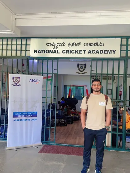 At the National Cricket Academy for the BCCI-ASCA assessments. Chasing my dreams and always aiming higher.