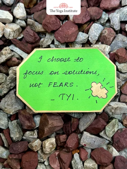 "I choose to focus on solutions, not fears." This mindset empowers action and helps you move forward with clarity and calm, instead of being trapped by fear.
