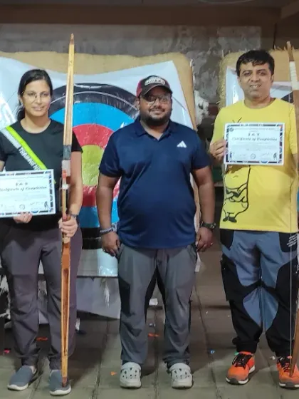 Archery is for everyone, and this group photo from one of our completed courses shows the wonderful mix of kids, teens, and adults who join us. We're proud to have built a community of archers of all ages.