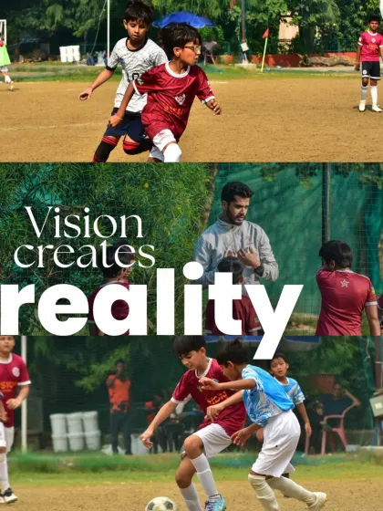 Vision creates reality. A collage of intense match moments, capturing the focus, skill, and teamwork that define our play style.