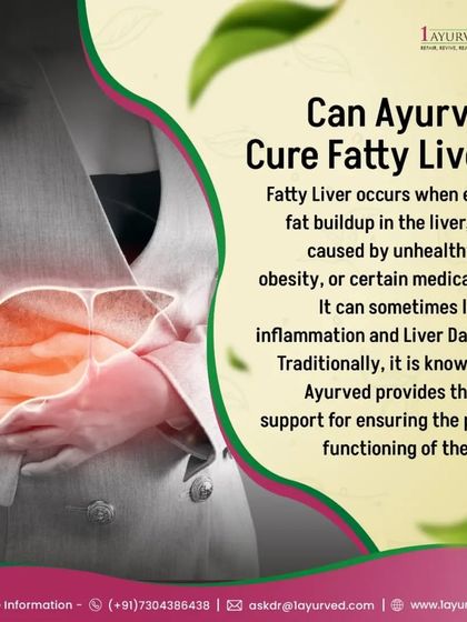 Fatty liver occurs from excess fat buildup, often due to an unhealthy diet. Ayurveda provides excellent support for liver function by addressing the root cause of this accumulation, preventing inflammation and long-term damage.