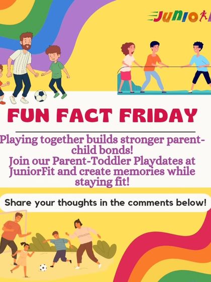 Fun Fact: Playing together builds stronger parent-child bonds. Our playdates are specifically designed to create moments of connection through shared physical activity.