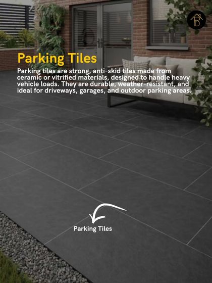For driveways and garages, you need strong, anti-skid parking tiles. These are specifically designed to handle heavy vehicle loads and are weather-resistant, making them a practical and long-lasting choice.