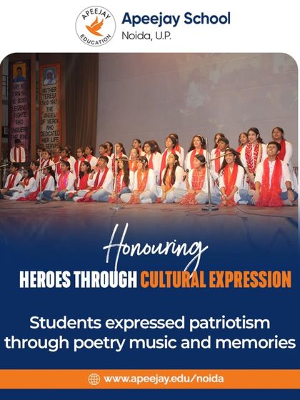Our students honored the heroes of Kargil through cultural expression. They expressed their patriotism through poetry, music, and memories, creating a powerful and moving tribute.