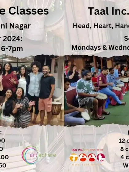 Ready to join? We have classes running at our studios in Kalyani Nagar and Baner. This schedule shows our timings and flexible fee packages, making it easy for you to start your drumming journey.