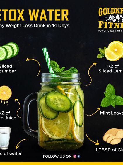 This simple detox water recipe with cucumber, lemon, lime, mint, and ginger can help reduce belly bloat, flush out toxins, and improve digestion.