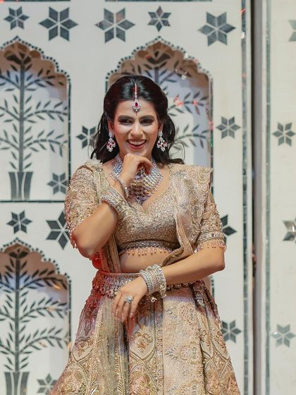 A candid shot of the bride enjoying her solo performance. Her expression says it all, showcasing the confidence and joy we aim to instill in all our performers.