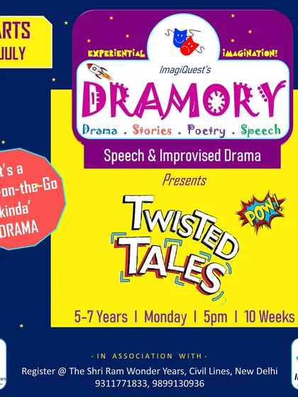Details for our "DRAMORY" program, designed for 5-7 year olds. This class focuses on speech and improvised drama to improve spoken English, build vocabulary, and develop situational thinking skills.