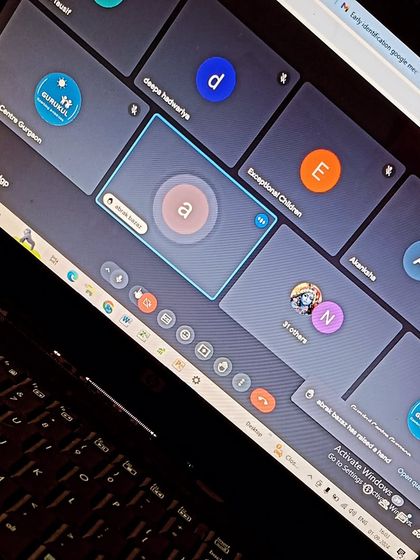 We leverage technology for professional development. This screenshot shows an online training session with over 30 participants from our various centers, all learning together.