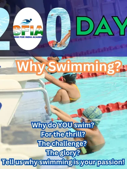200 days until the Delhi Open. We're asking our community what drives their passion for swimming.