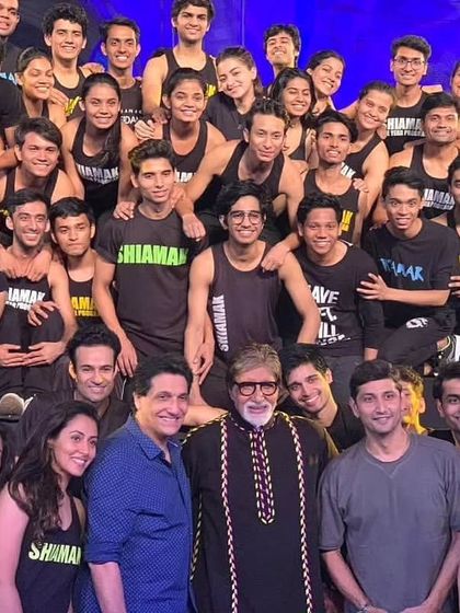 Another great memory with Big B and the Shiamak Davar dance company.