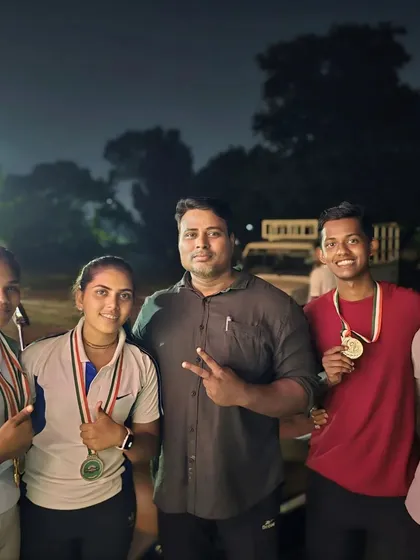 With my champion athletes after a competition. The medals around their necks are the only validation we need.
