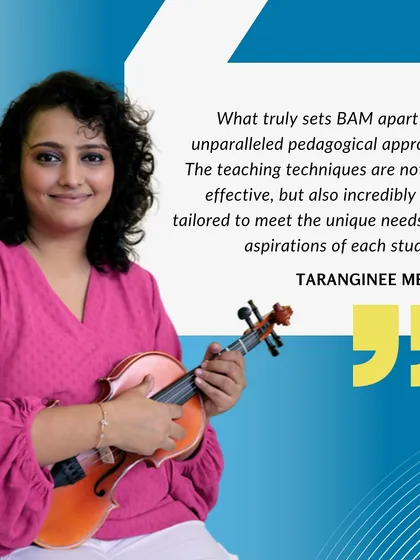 We are so proud of the community we're building. Here's what one of our students, a professor herself, has to say about our tailored teaching approach and the joy of learning the violin at BAM.